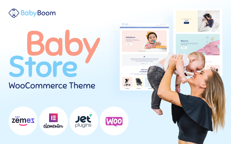 BabyBoom - Sevimli Ve Modern Bebek WooCommerce Teması