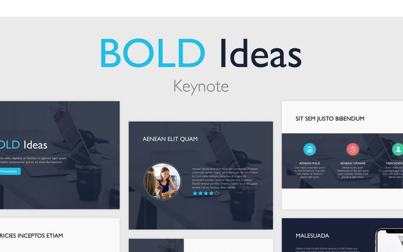 Bold Ideas - Keynote-sjabloon