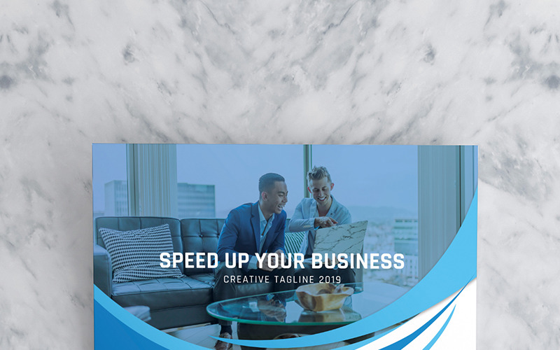 Download Фирменный стиль "Wave abstract Business Flyer - Corporate Identity Template" / Wave abstract Business Flyer - Corporate Identity Template - Фирменный стиль на тему графика business clean corporate design flyer fresh print ready printed psd template web designer