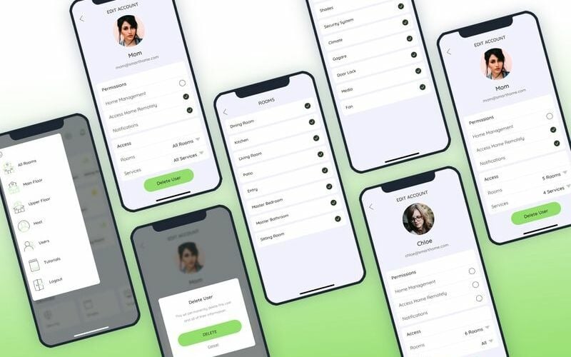 Elementi dell'interfaccia utente degli utenti