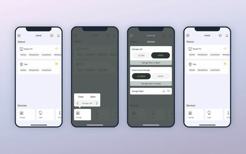 Smarthome - Garage UI-elementen