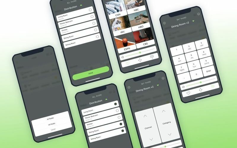 Smarthome - prvky uživatelského rozhraní rádia