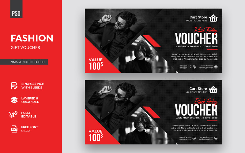 Download Фирменный стиль "Fashion Gift Voucher - Corporate Identity Template" / Fashion Gift Voucher - Corporate Identity Template - Фирменный стиль на тему графика gift,coupon,template,discount,fashion,voucher,design,business,card,invitation,special,buy,price,shop,promo,graphic,promotion,beauty salon,shopping,gift voucher