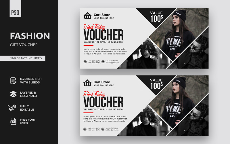 Download Фирменный стиль "Fashion Gift Voucher - Corporate Identity Template" / Fashion Gift Voucher - Corporate Identity Template - Фирменный стиль на тему графика gift,coupon,template,discount,fashion,voucher,design,business,card,invitation,special,buy,price,shop,promo,graphic,promotion,beauty salon,shopping,gift voucher