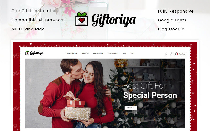 магазин подарков prestashop тема