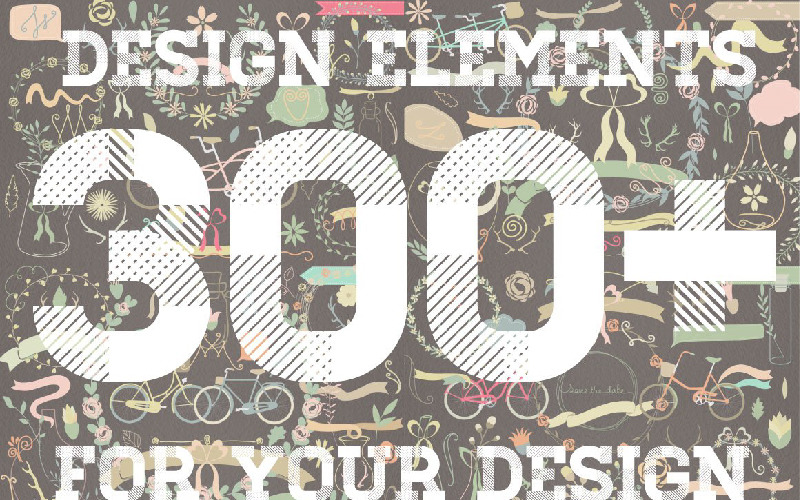 300+ designelement - illustration
