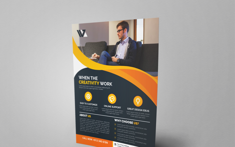 Download Фирменный стиль "Multipurpose Flyer - Corporate Identity Template" / Multipurpose Flyer - Corporate Identity Template - Фирменный стиль на тему графика print designer flyer business green black white professional modern design graphic official standard creative simple web logo flyer blue magagine