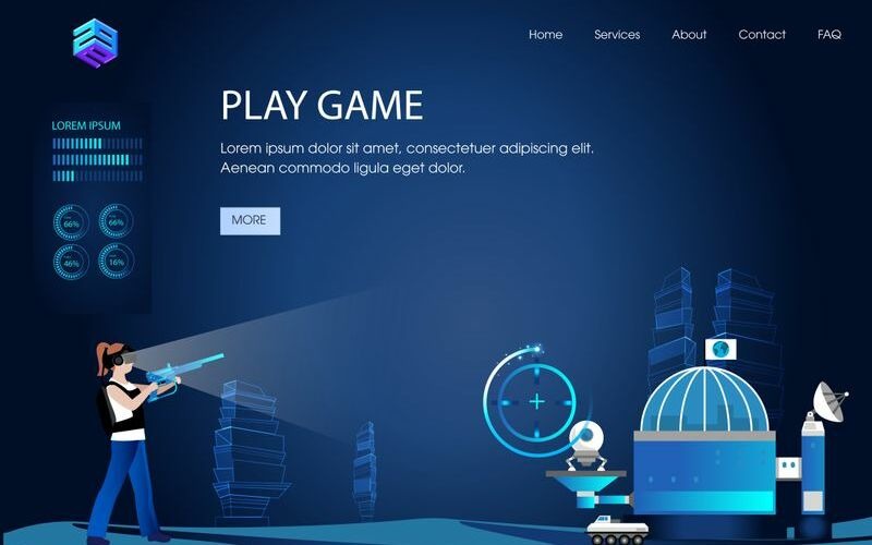 Download Иллюстрация "VR FOR GAMING - Illustration" / VR FOR GAMING - Illustration - Иллюстрация на тему графика 