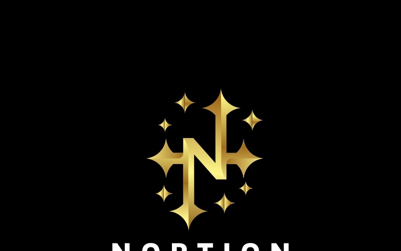 Download Шаблон логотипа "Nortion N Letter Logo Template" / Nortion N Letter Logo Template - Шаблон логотипа на тему графика agency app architect business company corporate creative exclusive flat hotel icon internet letter n line logo luxury media modern network