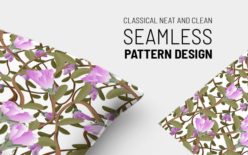 Download Pattern "Awesom floral repeat design Pattern" / Awesom floral repeat design Pattern - Pattern на тему графика fabric pattern textile surface floral flower leaf spring season warm