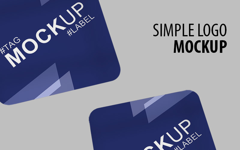 Download Мокап для продукта "Beautiful presentation of square card product mockup" / Beautiful presentation of square card product mockup - Мокап для продукта на тему графика logo square shape showcase presentation display branding