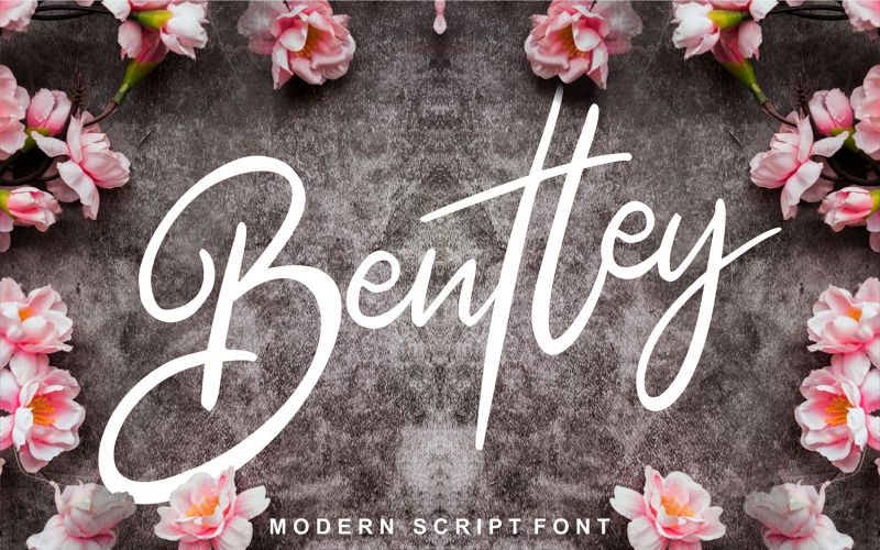 Bentley | Fuente cursiva moderna