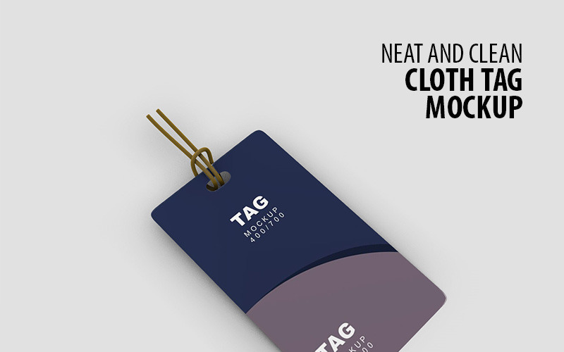 Download Мокап для продукта "Cloth Tag product mockup" / Cloth Tag product mockup - Мокап для продукта на тему графика cloth fabric label tag presentation showcase display branding