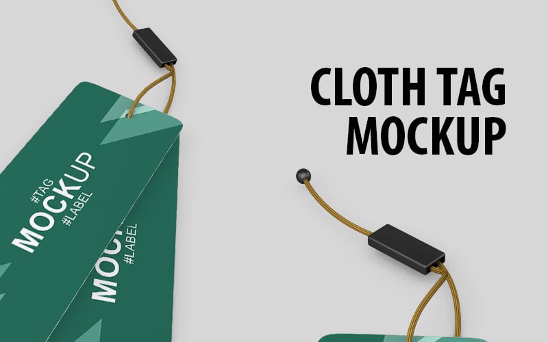 Cloth Tag produkt mockup