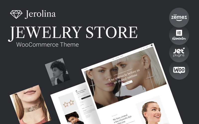 Jerolina - Lesklé šperky a hodinky Online obchod WooCommerce Theme