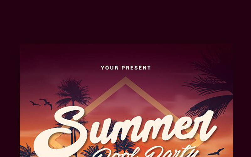 Download Фирменный стиль "Summer Pool Party - Corporate Identity Template" / Summer Pool Party - Corporate Identity Template - Фирменный стиль на тему графика ball beach party beer bikini bright day drink event float flyer hot ladies palm pool sea sexy summer sun swim