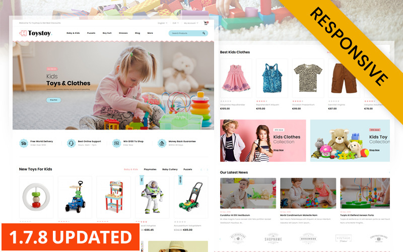 ToysToy - Kinderspielzeuggeschäft PrestaShop Theme