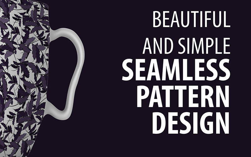 Download Pattern "Abstract Hand Drawn Repeat Design Pattern" / Abstract Hand Drawn Repeat Design Pattern - Pattern на тему графика hand draw abstract repeat leaf floral flowery elegant