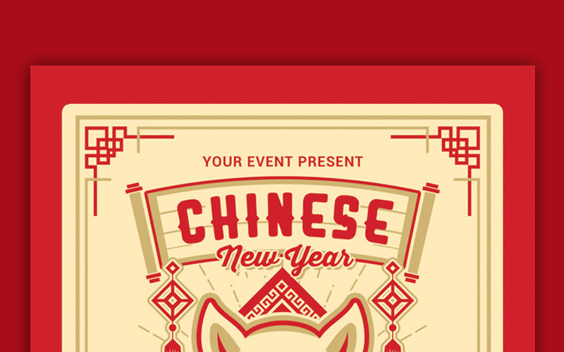 Download Фирменный стиль "Chinese New Year - Corporate Identity Template" / Chinese New Year - Corporate Identity Template - Фирменный стиль на тему графика celebration champagne party china 2019 chinese chinese new year pig disco flyer dragon gold years eve nightclub nye nye gold