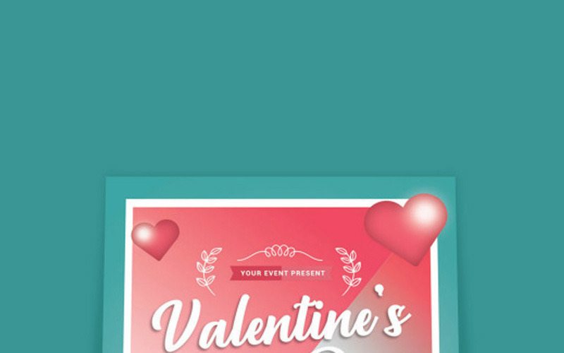 Fête de la Saint-Valentin - Modèle d'identité d'entreprise