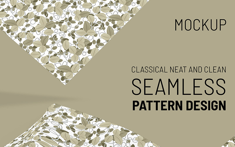 Download Pattern "Hand drawn floral seamless Pattern" / Hand drawn floral seamless Pattern - Pattern на тему графика floral botanical plant leaf stem spring fall warm classical ornamental fabric textile repeat seamless