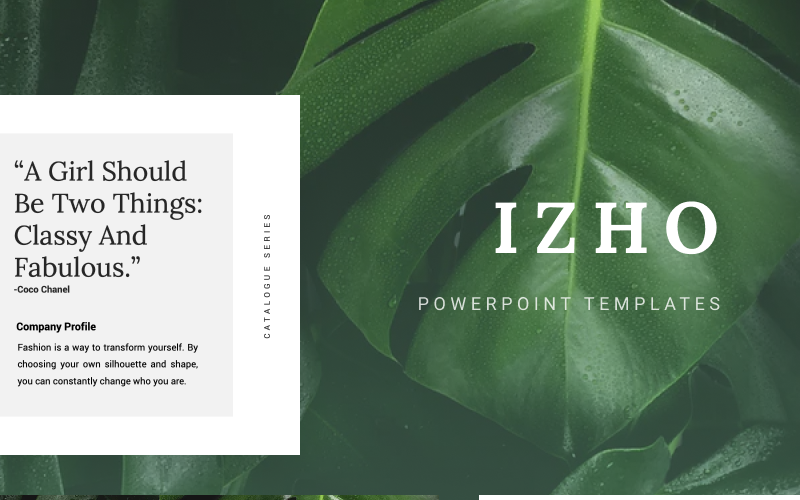 IZHO PowerPoint template