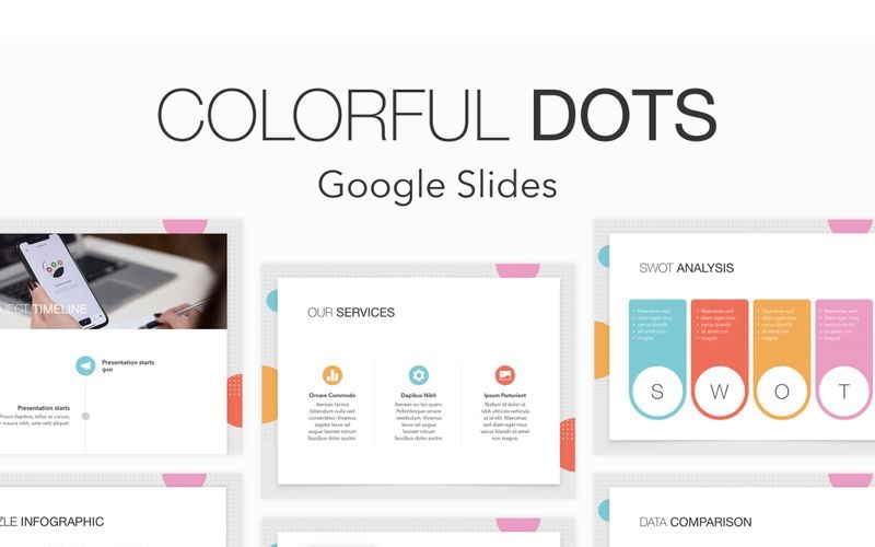 Colorful Dots Google Slides 91456 TemplateMonster