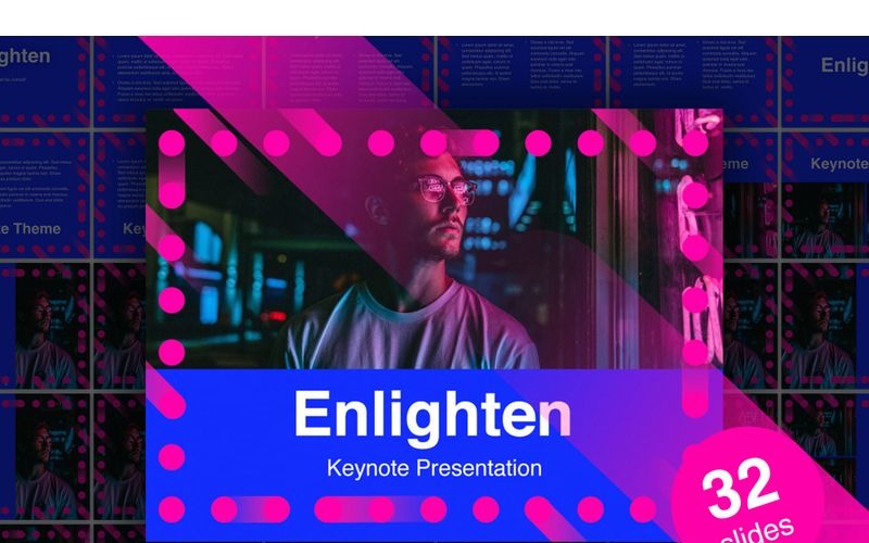 Enlighten - Keynote sablon