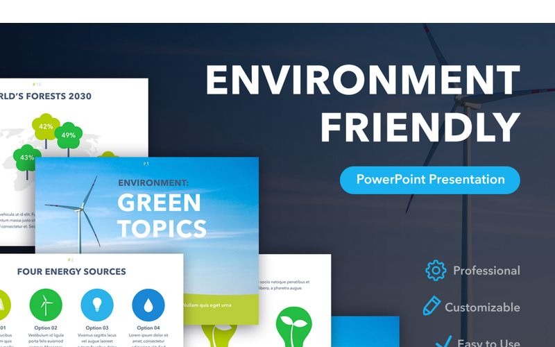 Šablona PowerPoint šetrná k životnímu prostředí