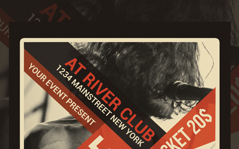 Download Фирменный стиль "Indie Concert Flyer - Corporate Identity Template" / Indie Concert Flyer - Corporate Identity Template - Фирменный стиль на тему графика ads advert advertise alternative band bright building buildings city concert flyer festival gig guitar guitarist indie light magazine modern music