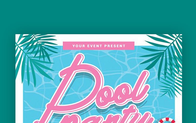 Download Фирменный стиль "Pool Party Flyer - Corporate Identity Template" / Pool Party Flyer - Corporate Identity Template - Фирменный стиль на тему графика ball beach party beer bikini bright day drink event float flyer hot ladies palm pool sea sexy summer sun swim