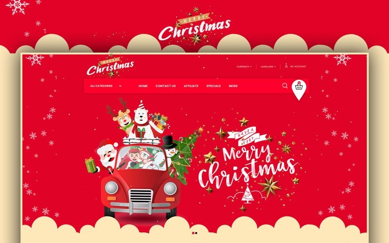 圣诞快乐-礼品店OpenCart模板