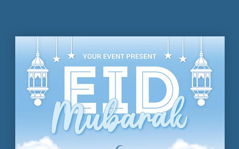 Download Фирменный стиль "Eid Mubarak Flyer - Corporate Identity Template" / Eid Mubarak Flyer - Corporate Identity Template - Фирменный стиль на тему графика arab arabic camel eid al adha eid fitr day greeting greetings card happiness holy islam islamic masjid mosque mubarak muslims