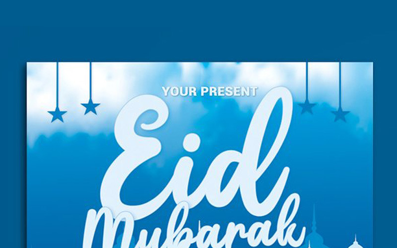 Download Фирменный стиль "Eid Mubarak Flyer - Corporate Identity Template" / Eid Mubarak Flyer - Corporate Identity Template - Фирменный стиль на тему графика 