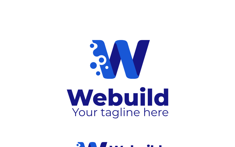 Download Шаблон логотипа "Letter W Design Logo Template" / Letter W Design Logo Template - Шаблон логотипа на тему графика logo design concept simple branding idea modern letter w website