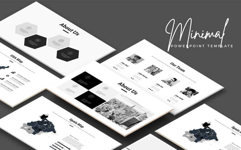Minimális bemutató PowerPoint sablon