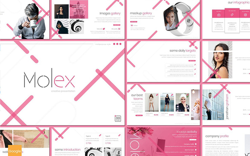 Molex roze Google-dia's