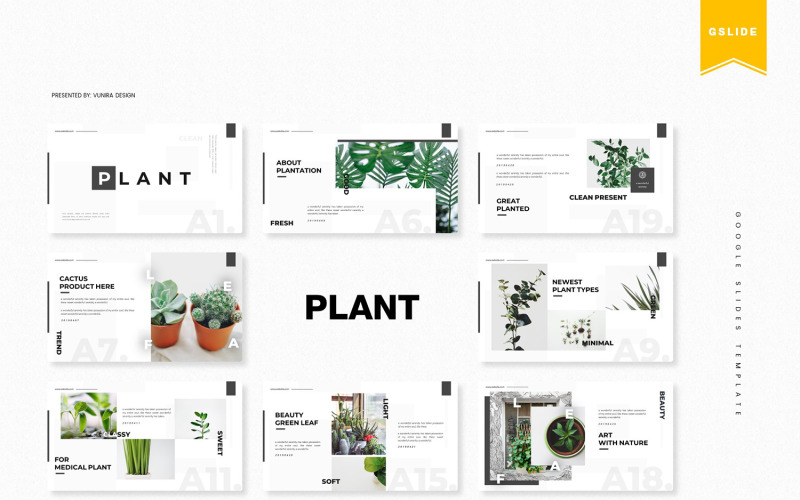 Plant Google Slides Themes from TemplateMonster