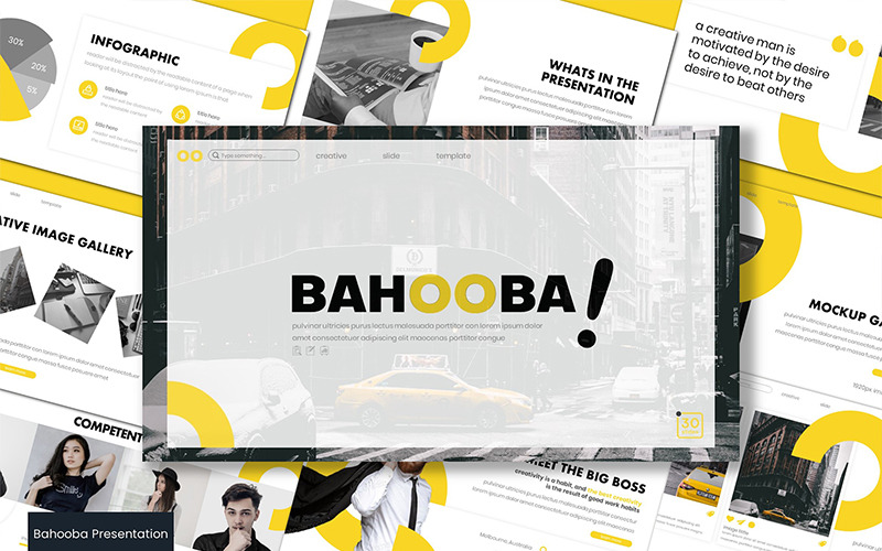 Szablon programu Bahooba PowerPoint