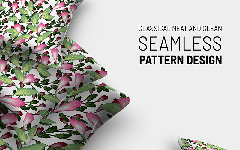 Download Pattern "Classical hand drawn floral design Pattern" / Classical hand drawn floral design Pattern - Pattern на тему графика 