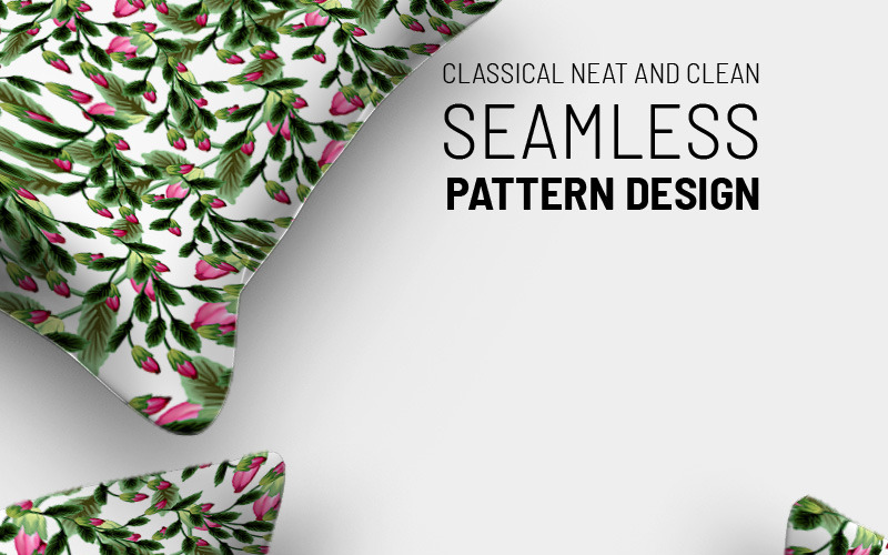 Download Pattern "Classical hand drawn floral repeat Pattern" / Classical hand drawn floral repeat Pattern - Pattern на тему графика green leaf nature plant isolated leaves tree grass garden frame natural symbol environment spring abstract flower flowers blossom pattern beauty