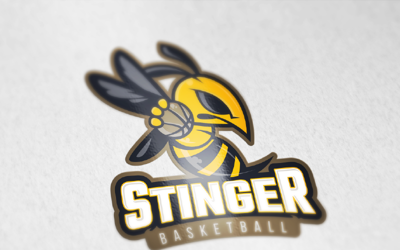 Download Шаблон логотипа "Stinger Multisport Logo Template" / Stinger Multisport Logo Template - Шаблон логотипа на тему графика stinger,sport,swarm,bee,hive,hornet,baseball,basketball,volleyball,volley,multisport,editebal,customizeable,universal,bug,club,team,logo,template