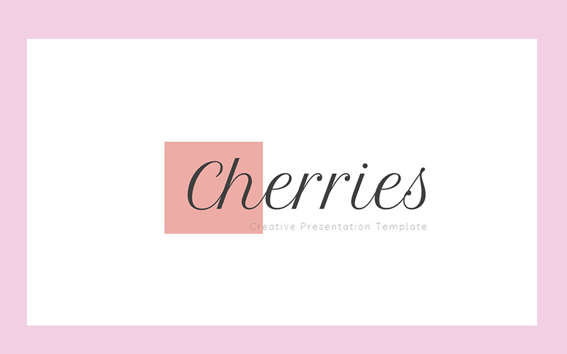 Cherries PowerPoint template