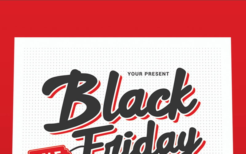 Flyer de vente Black Friday - Modèle d'identité d'entreprise