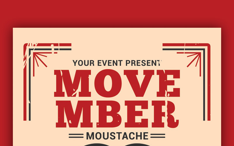 Download Фирменный стиль "Movember Moustache Party - Corporate Identity Template" / Movember Moustache Party - Corporate Identity Template - Фирменный стиль на тему графика black hat challange charity competition contest event father fest festival flyer fundraiser hats illustration moustache movember mustache november party post