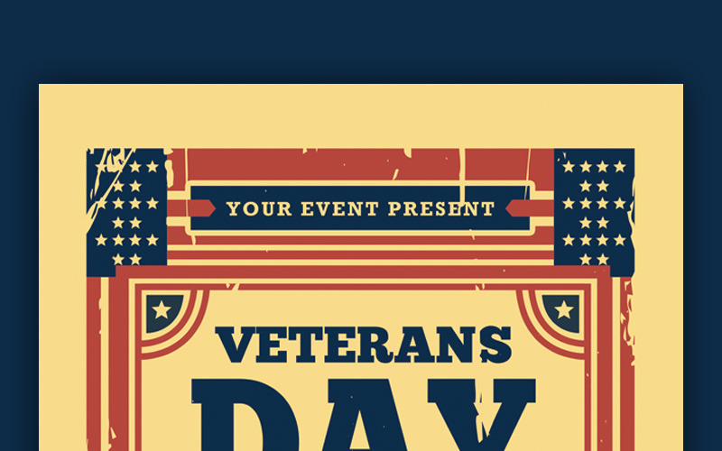 Download Фирменный стиль "Veterans Day Flyer - Corporate Identity Template" / Veterans Day Flyer - Corporate Identity Template - Фирменный стиль на тему графика 4th of july american army templates blue celebration charity constitution ecommerce event marketing events fourth freedom government historical holiday honor