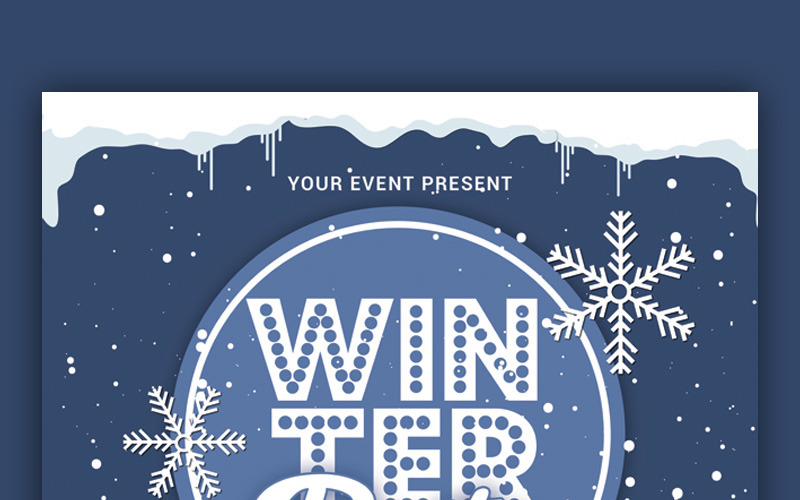 Download Фирменный стиль "Winter Party Flyer - Corporate Identity Template" / Winter Party Flyer - Corporate Identity Template - Фирменный стиль на тему графика blue christmas party clean cloud computing clouds customizable deluxe easy icicles luxe new year sale season seasons simple snow snowfall