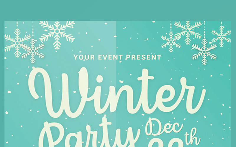 Download Фирменный стиль "Winter Party Flyer - Corporate Identity Template" / Winter Party Flyer - Corporate Identity Template - Фирменный стиль на тему графика blue christmas party clean cloud computing clouds customizable deluxe easy icicles luxe new year sale season seasons simple snow snowfall