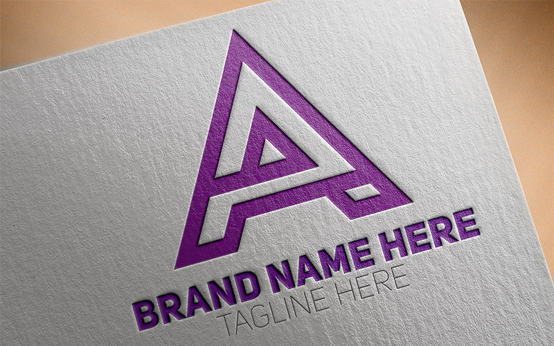 Download Шаблон логотипа "A Letter Logo Template" / A Letter Logo Template - Шаблон логотипа на тему графика creative modern flat 3d logo design unique professional company business brand versatile realistic