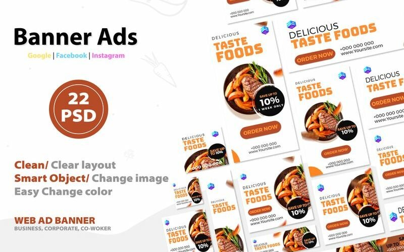 Download Шаблон для соцсетей "Food banner V.2 Social Media Template" / Food banner V.2 Social Media Template - Шаблон для соцсетей на тему графика 